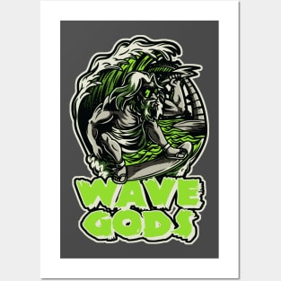 Wave Gods Green Bean Posters and Art